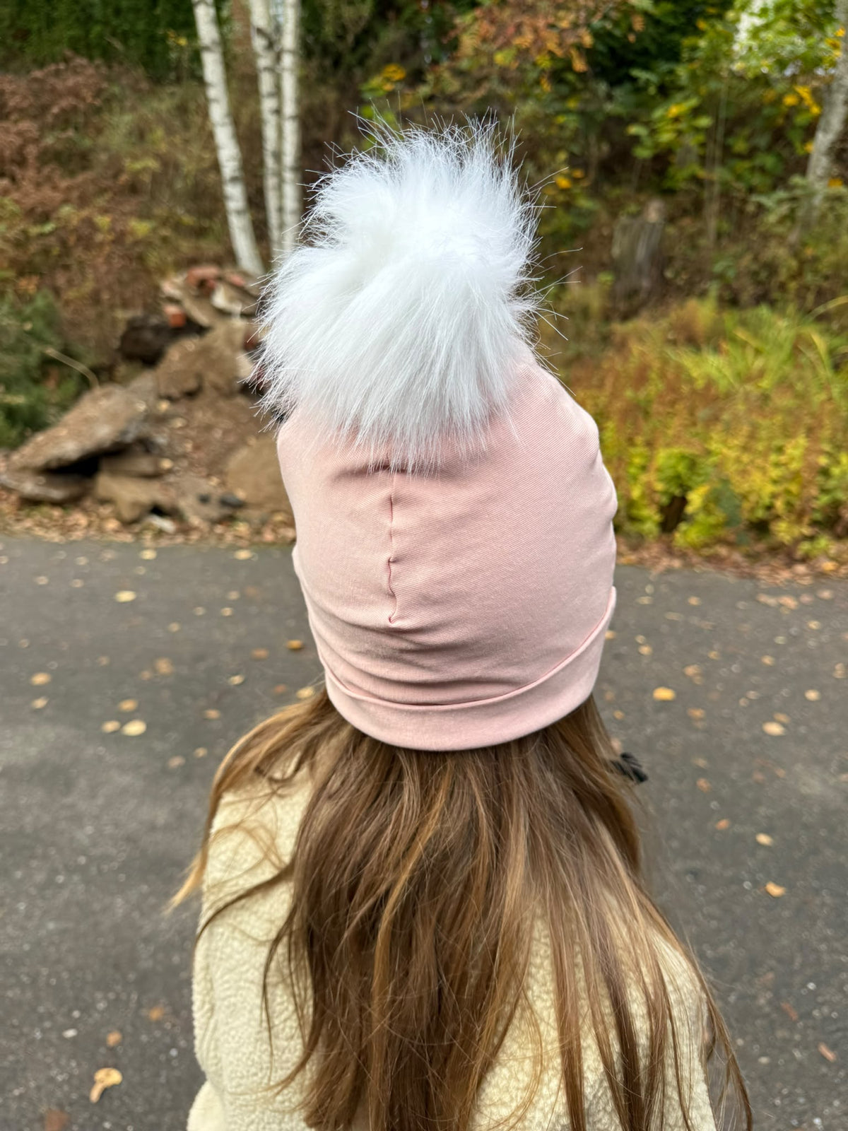 Luomupuuvilla tupsullinen trikoopipo